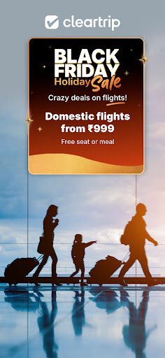 Cleartrip app interface screenshot 2 showing features