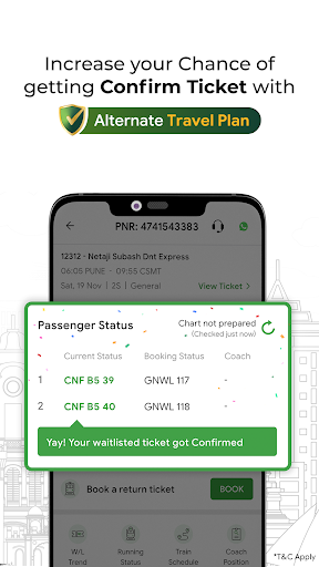 ConfirmTkt app interface screenshot 2 showing features