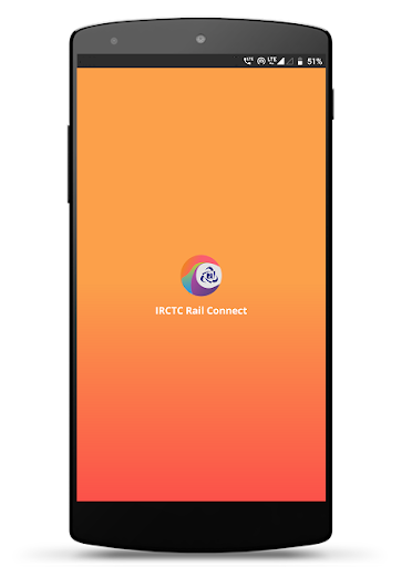 IRCTC Rail Connect app interface screenshot 1 showing features
