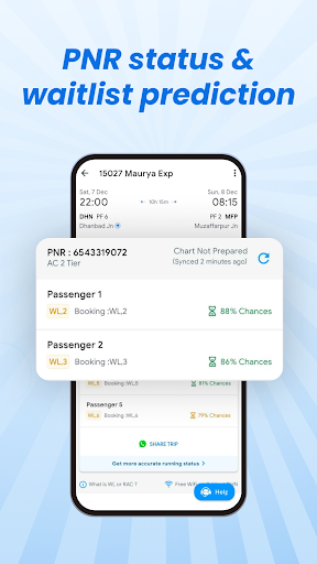 ixigo Trains app interface screenshot 3 showing features