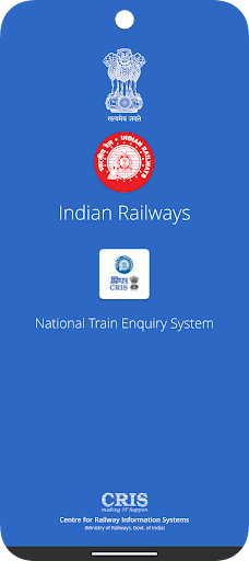 NTES (National Train Enquiry System) app interface screenshot 1 showing features