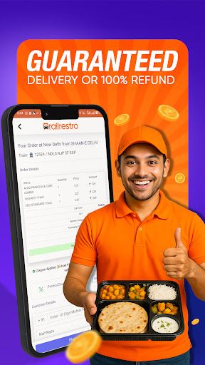 RailRestro app interface screenshot 2 showing features