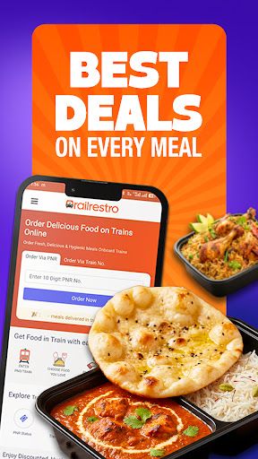 RailRestro app interface screenshot 3 showing features