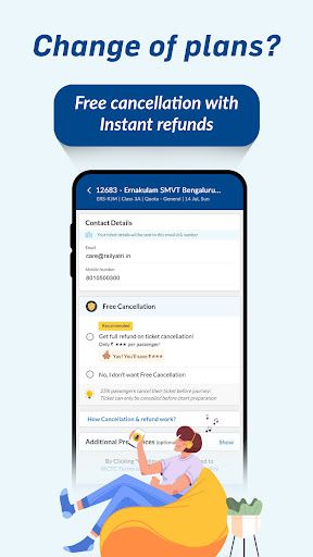 RailYatri app interface screenshot 2 showing features