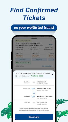 RailYatri app interface screenshot 3 showing features