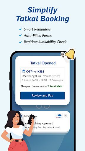 RailYatri app interface screenshot 4 showing features