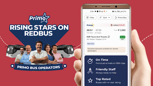 redBus app interface screenshot 4 showing features