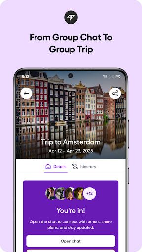 Travly app interface screenshot 4 showing features